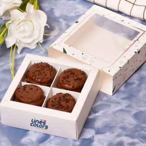 علبة شوكولا 4 قطع
