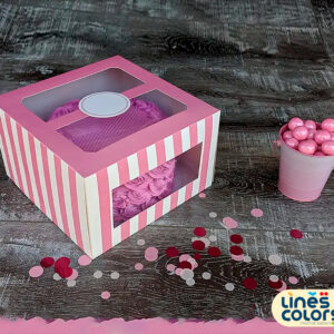 علبة كيك شفاف